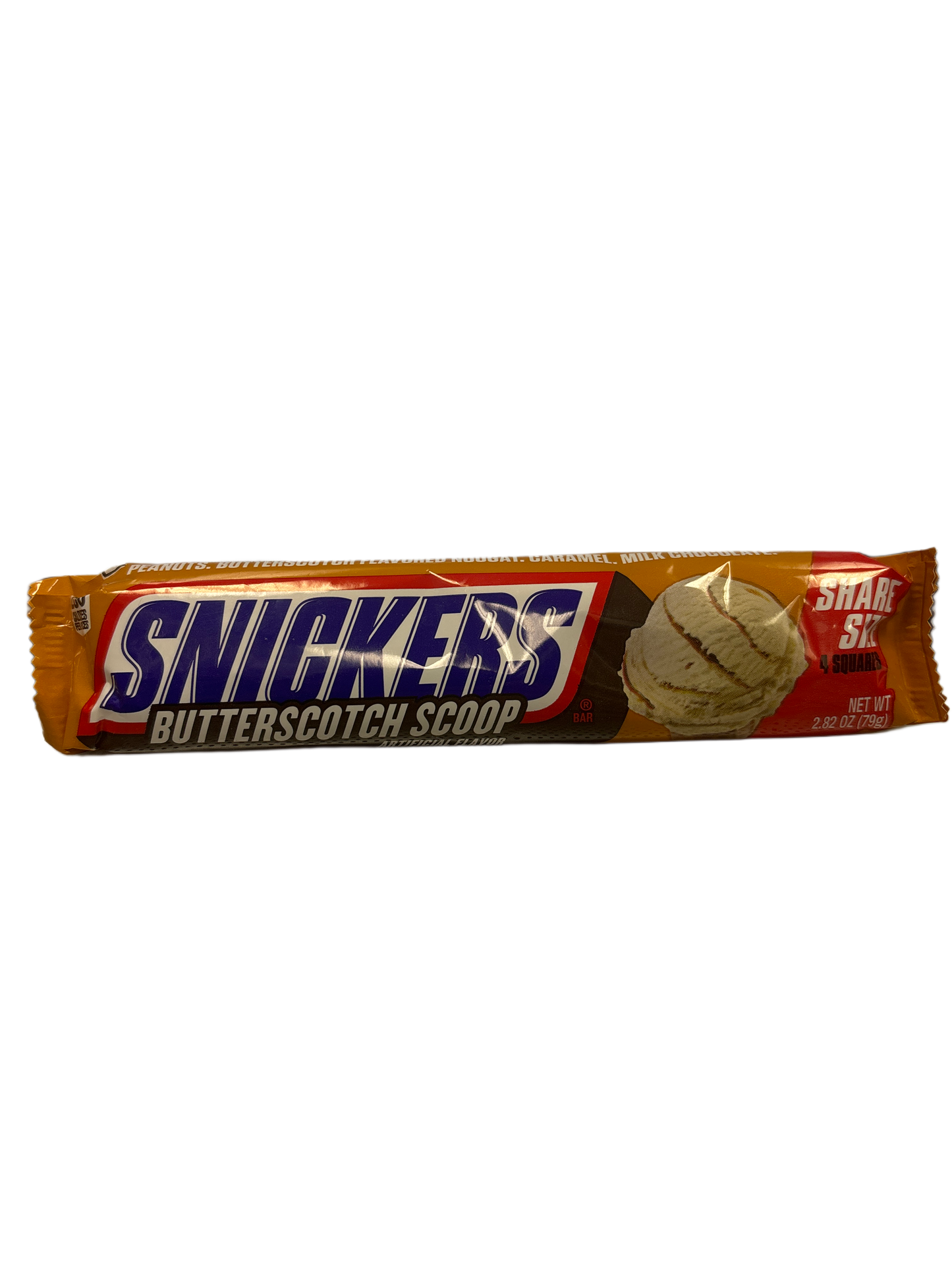 Snickers Butterscotch Scoop Chocolate Bar Share Size 2.82OZ