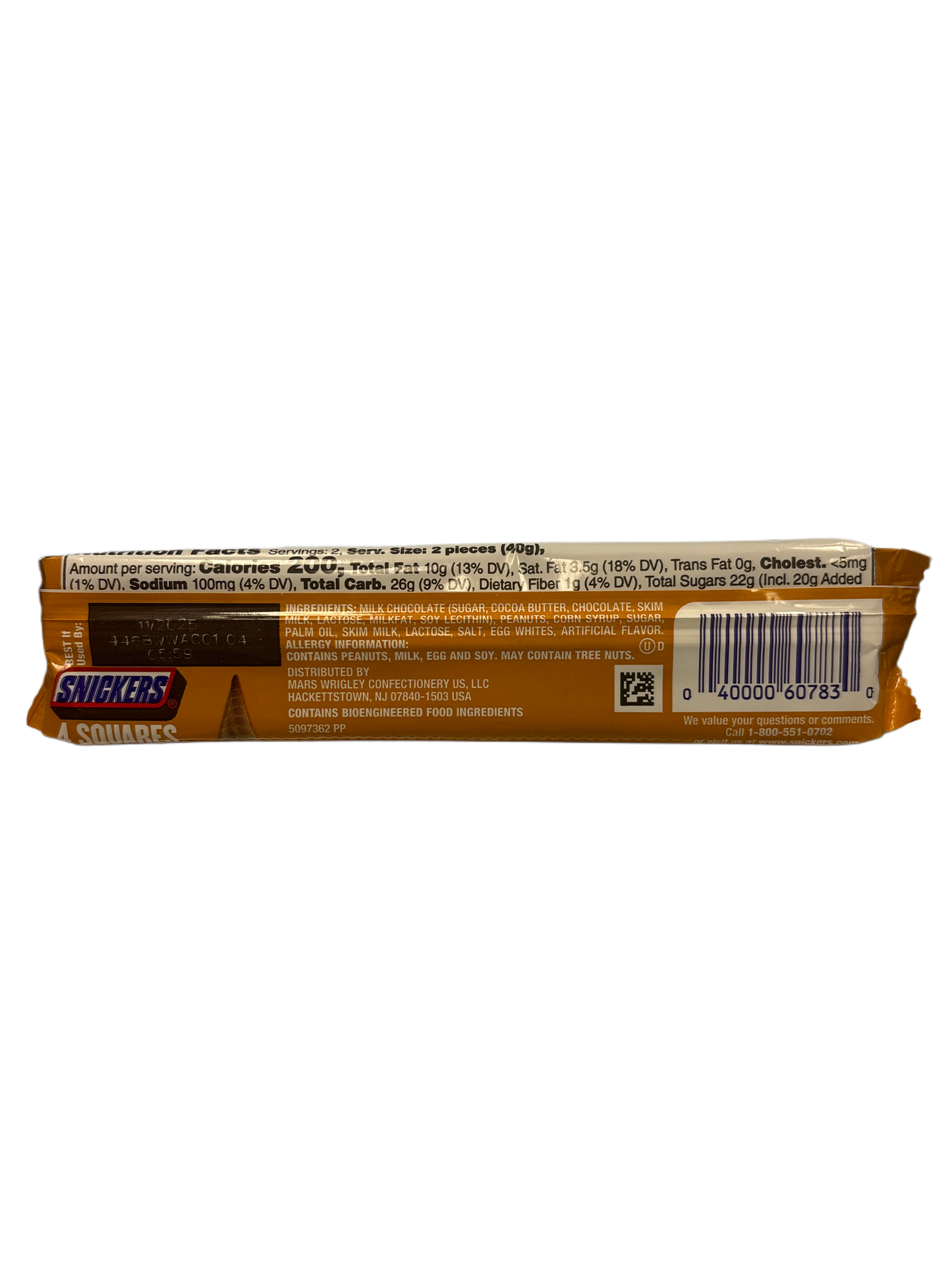 Snickers Butterscotch Scoop Chocolate Bar Share Size 2.82OZ