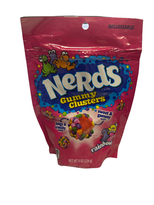 Nerds Gummy Clusters Rainbow Candy Bag 8OZ