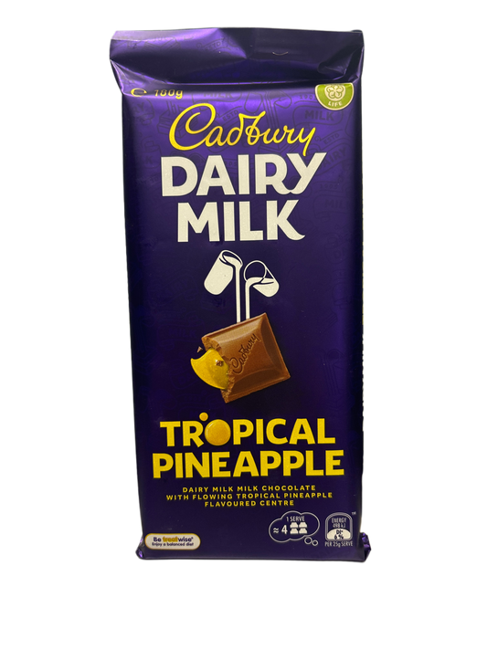 Cadbury Dairy Milk Tropical Pineapple Chocolate Bar 180G