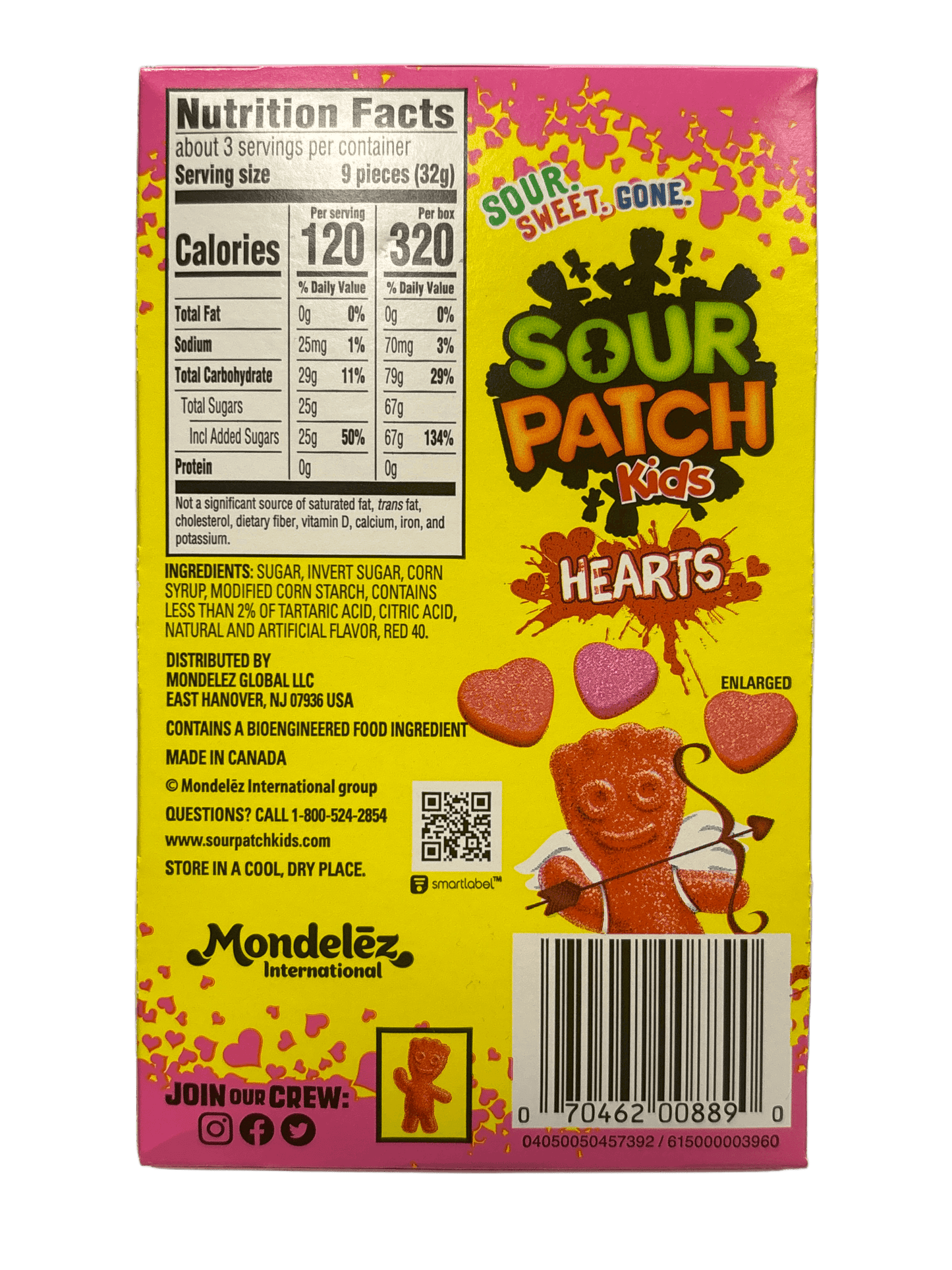 Sour Patch Kids Valentines Hearts Theatre Box 3.1OZ