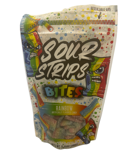 Sour Strips Bites Rainbow 6.35OZ