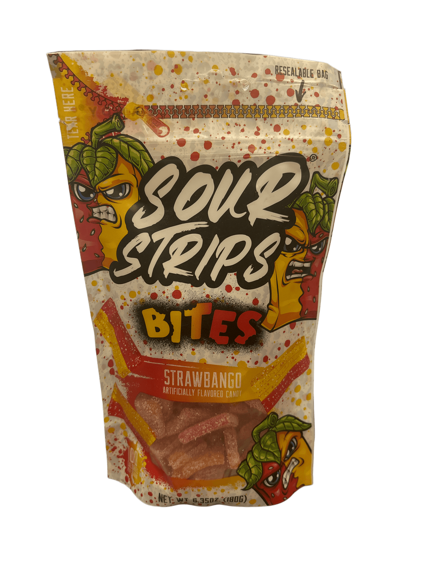 Sour Strips Bites Strawbango 6.35OZ