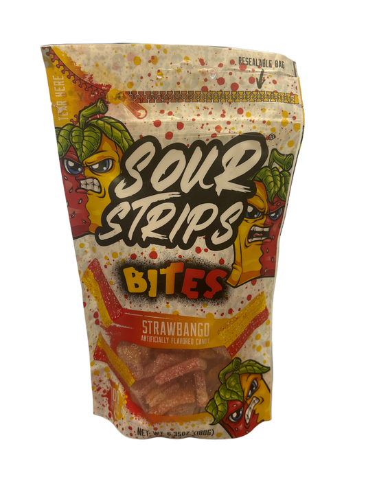 Sour Strips Bites Strawbango 6.35OZ