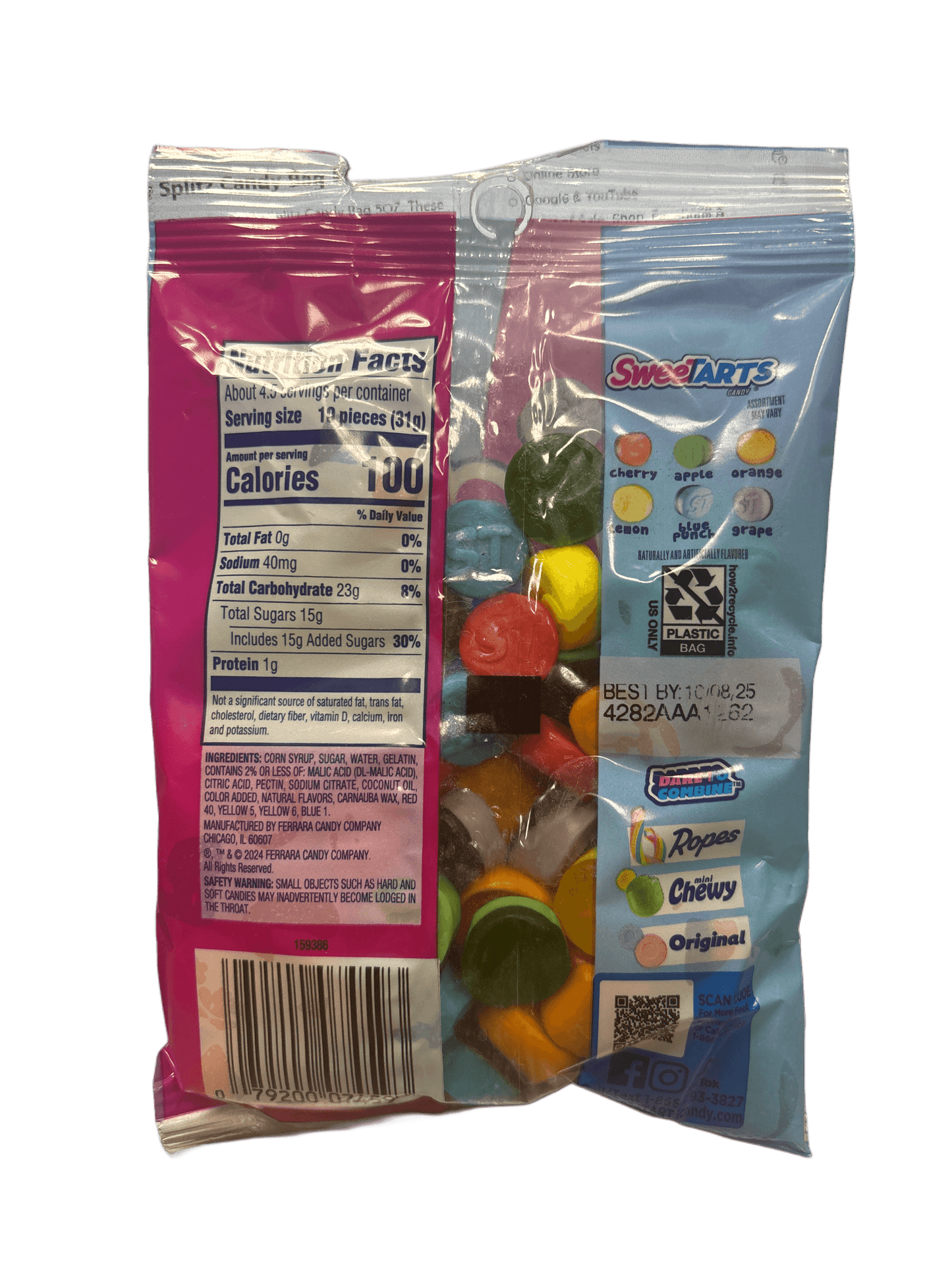 Sweet Tarts Gummies Fruity Splitz Candy Bag 5OZ