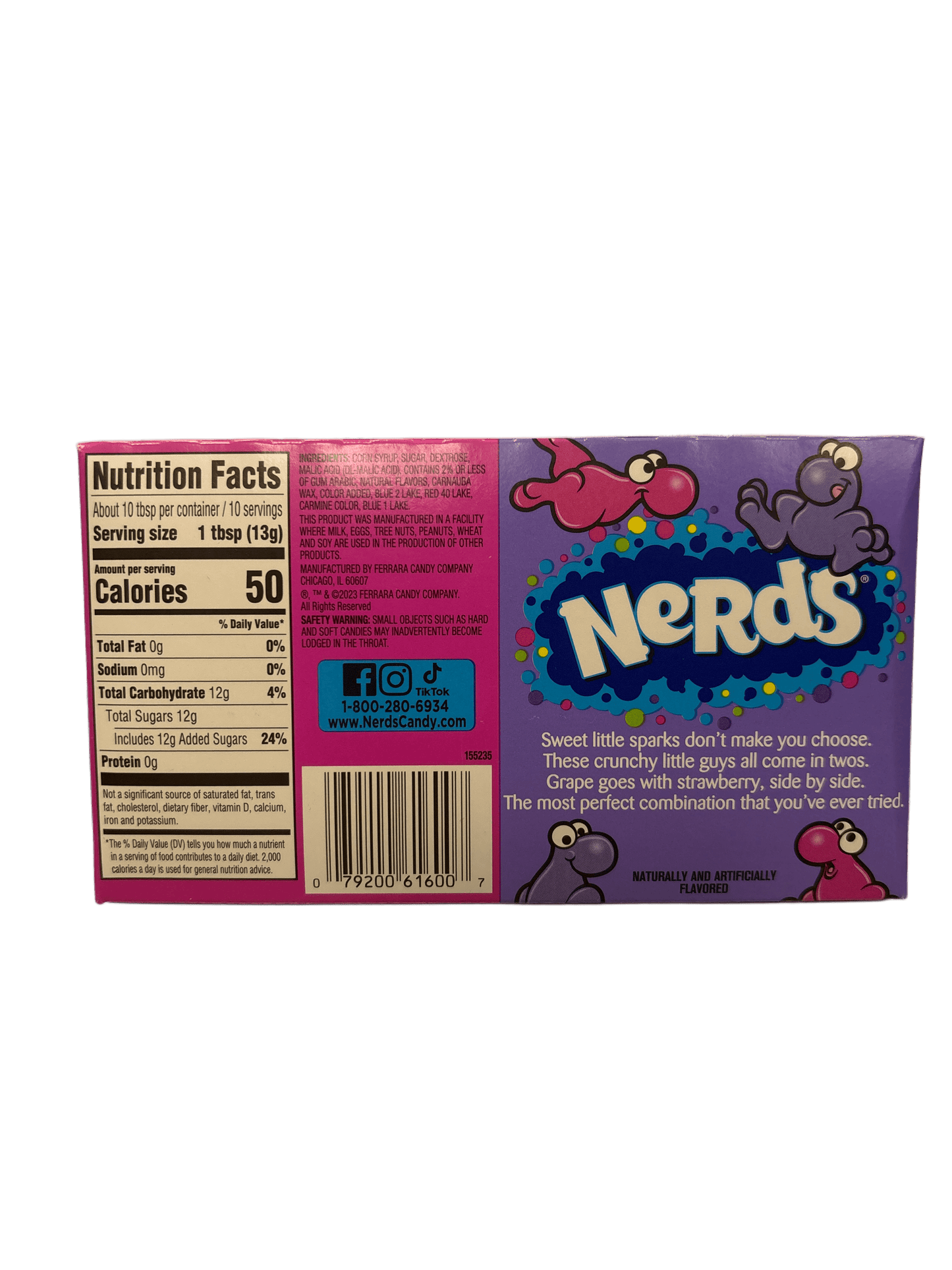 Nerds Candy Grape & Strawberry Theatre Box 5OZ