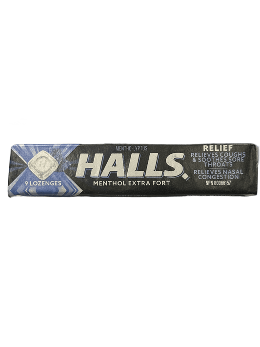 HALLS Extra Strong Menthol - 9 Lozenges