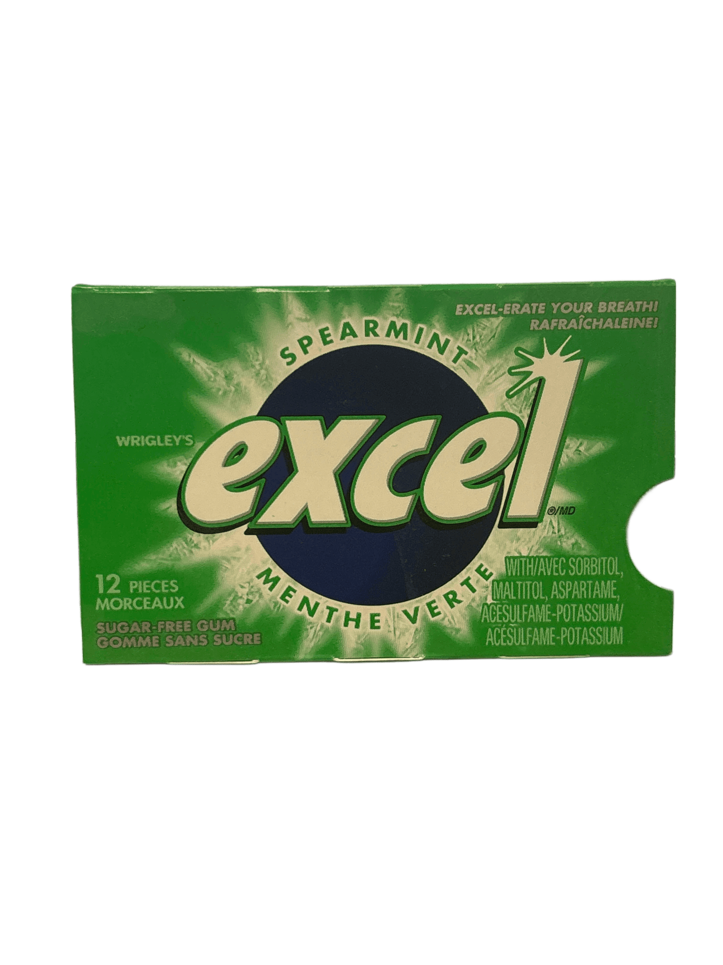 Excel Spearmint Gum 12 Pieces