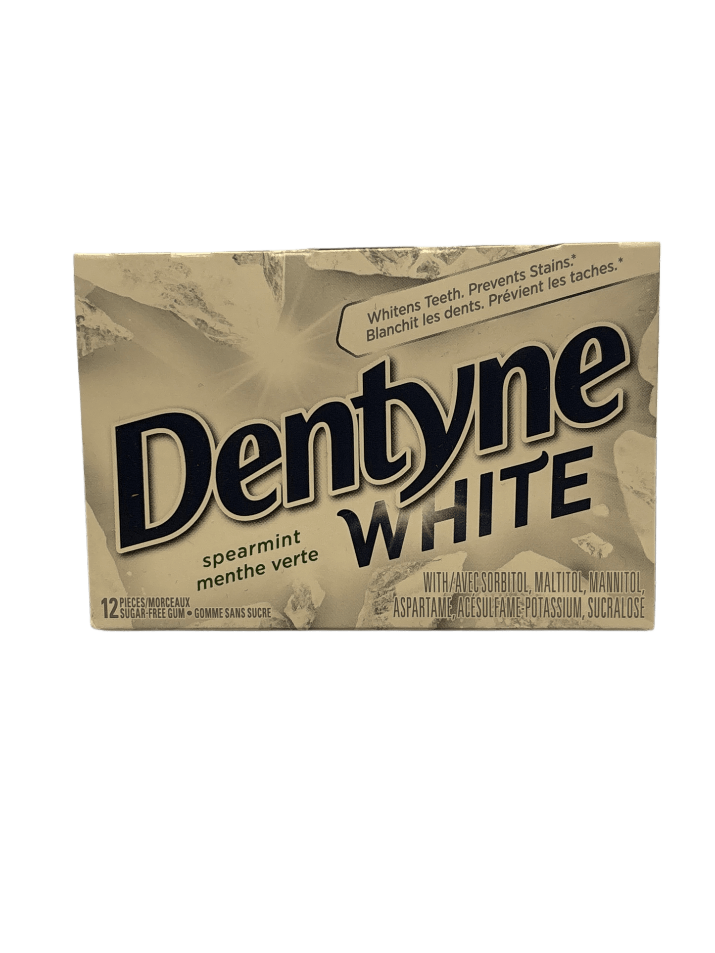 Dentyne White Spearmint Gum 12 Pieces