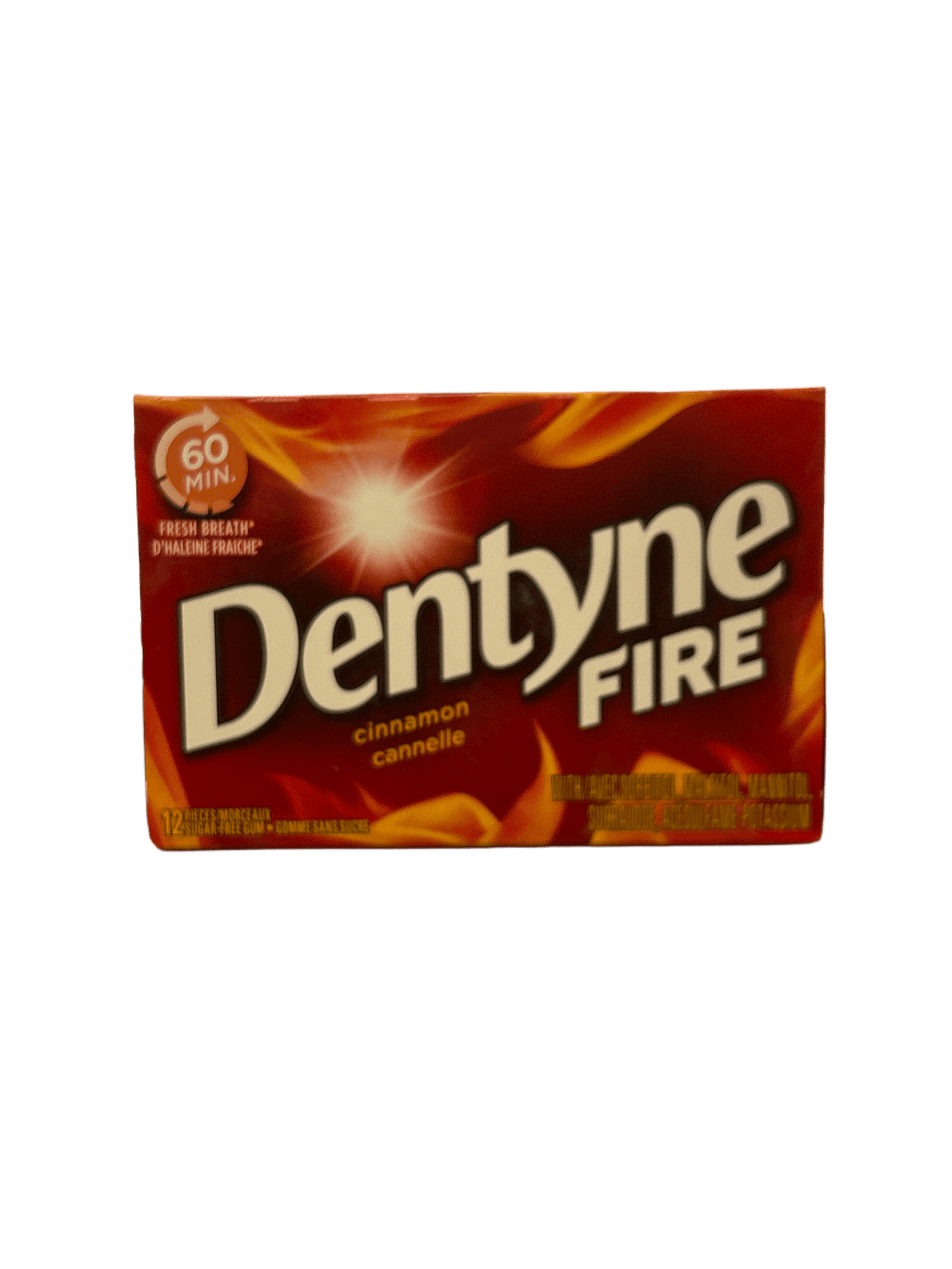 Dentyne Fire Cinnamon Gum 12 Pieces