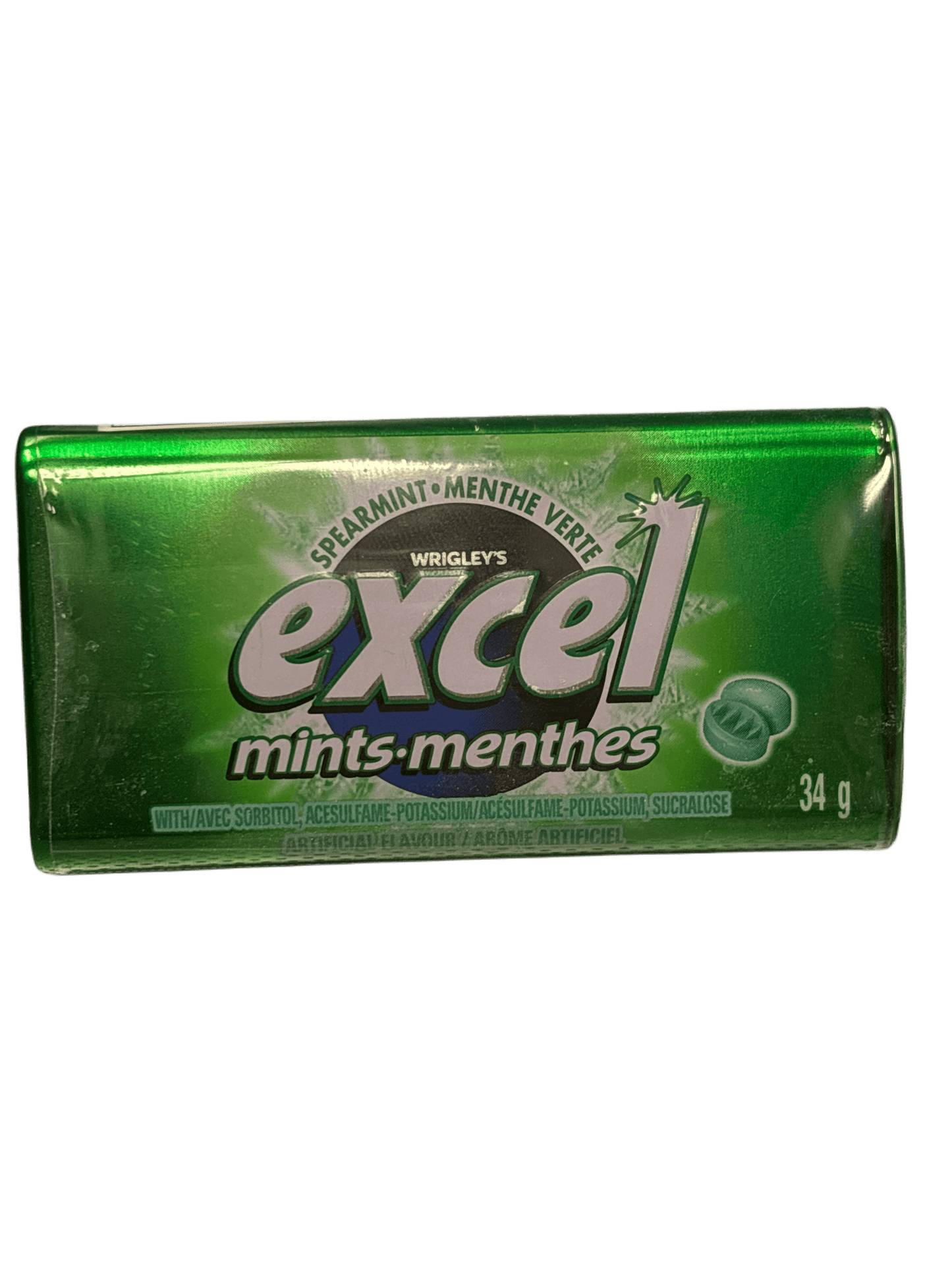 Excel Spearmint Mints 34G