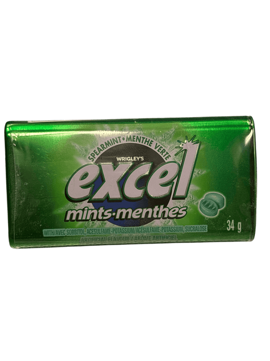 Excel Spearmint Mints 34G