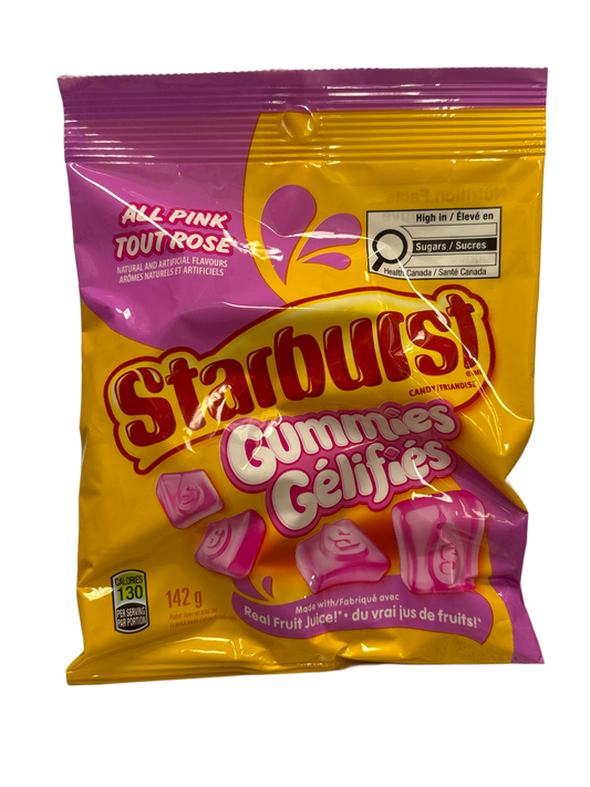 Starburst Gummies All Pink Candy Bag 142G