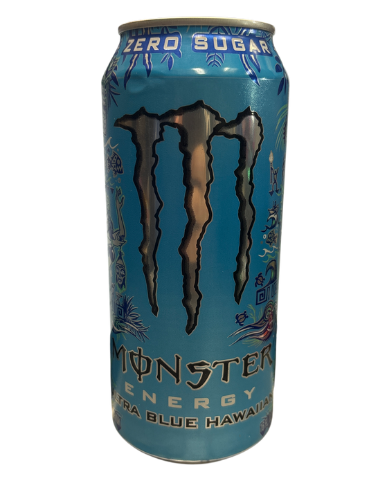 Monster Energy Zero Sugar Ultra Blue Hawaiian Drink 16OZ