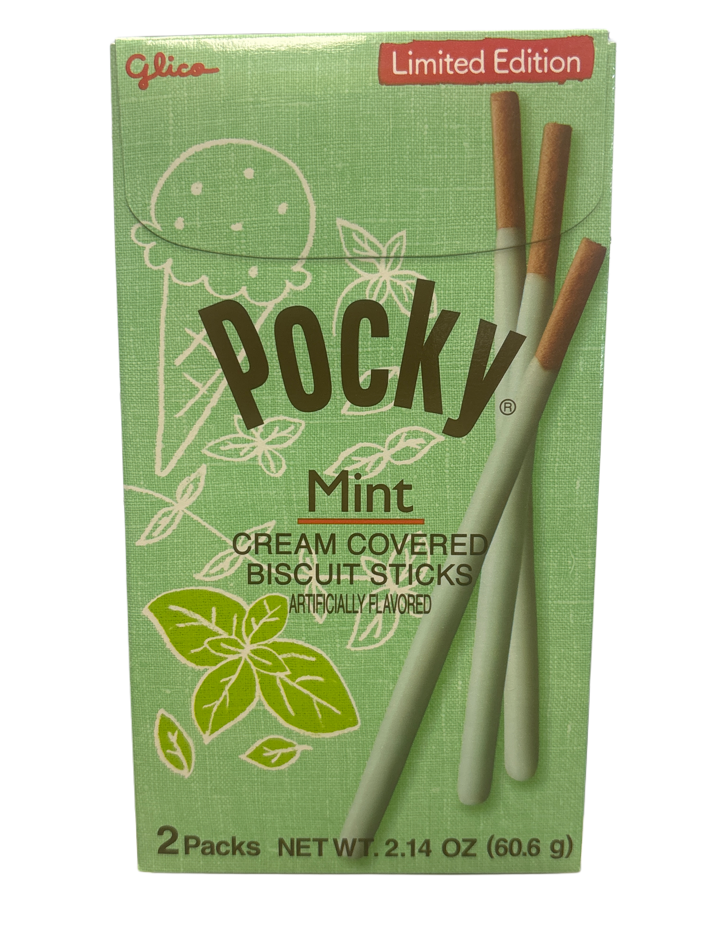 Pocky Mint Cream Covered Biscuit Sticks 2.14OZ