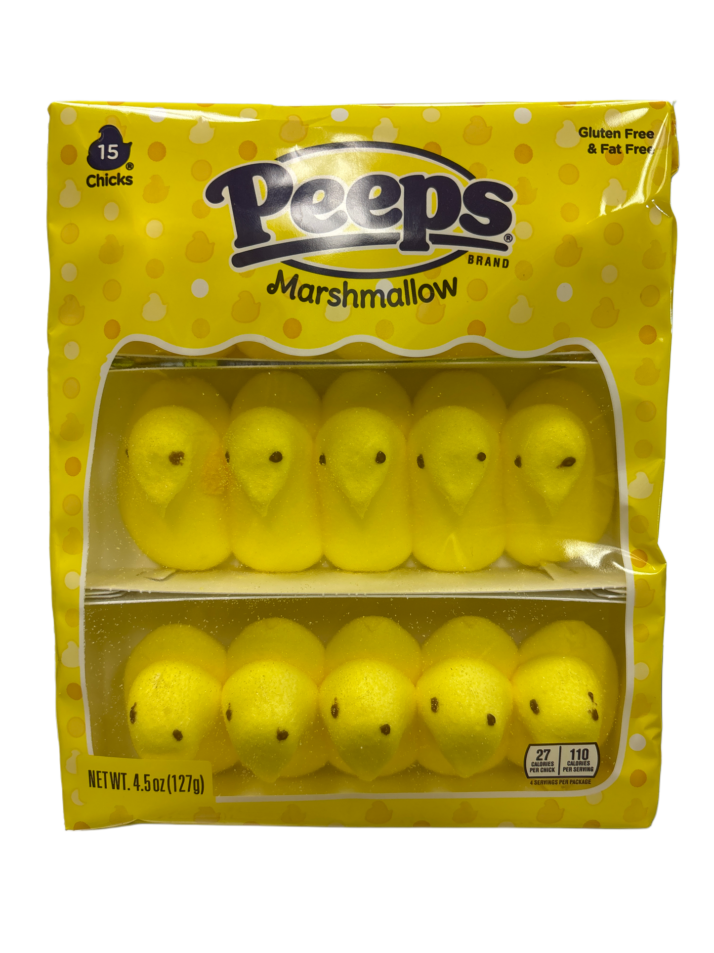 Peeps Marshmallow Original Easter Pack 15 Chicks 4.5OZ