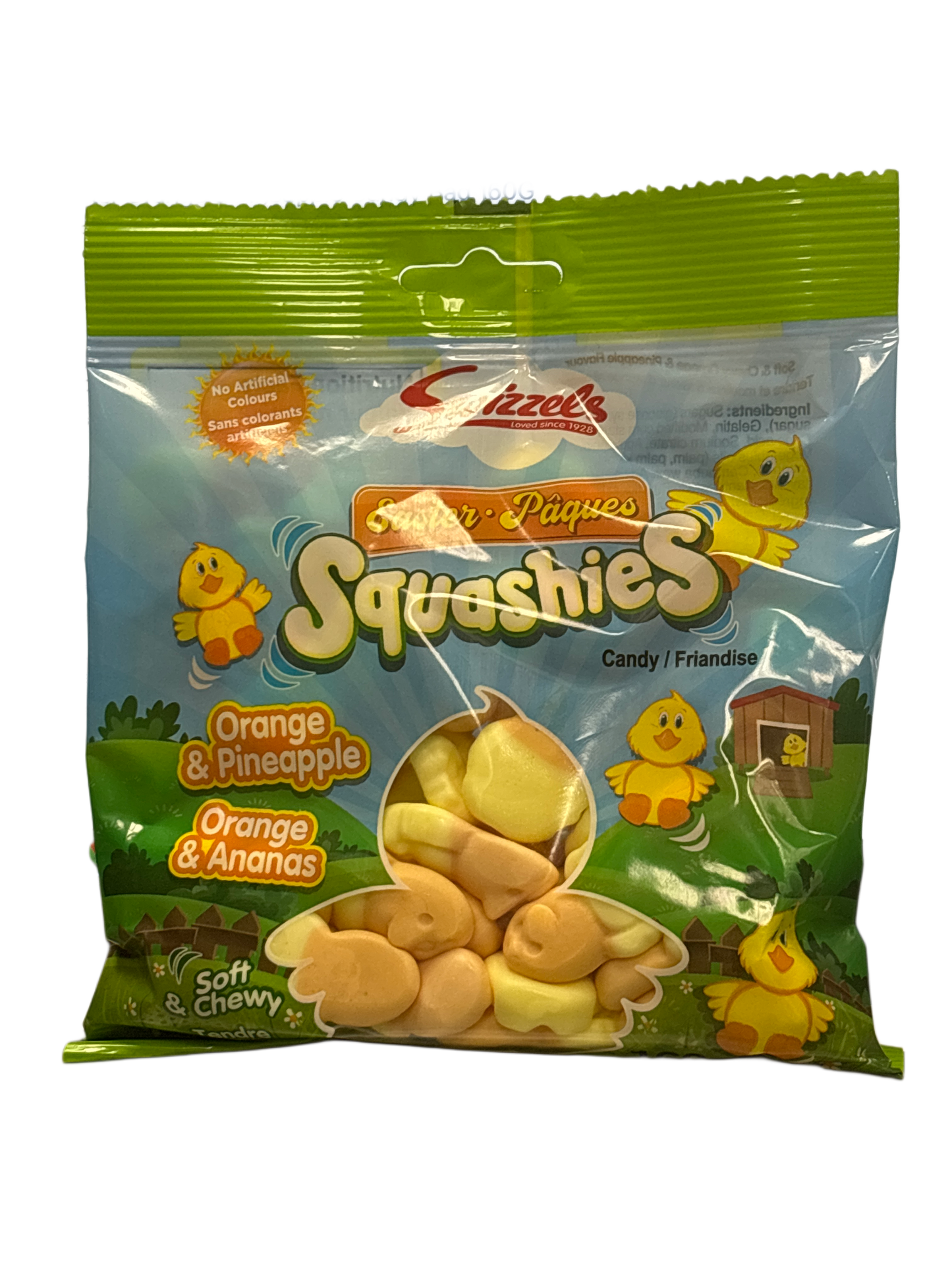 Squashies Easter Orange & Pineapple Candy Bag 160G