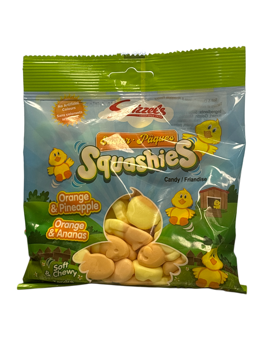 Squashies Easter Orange & Pineapple Candy Bag 160G