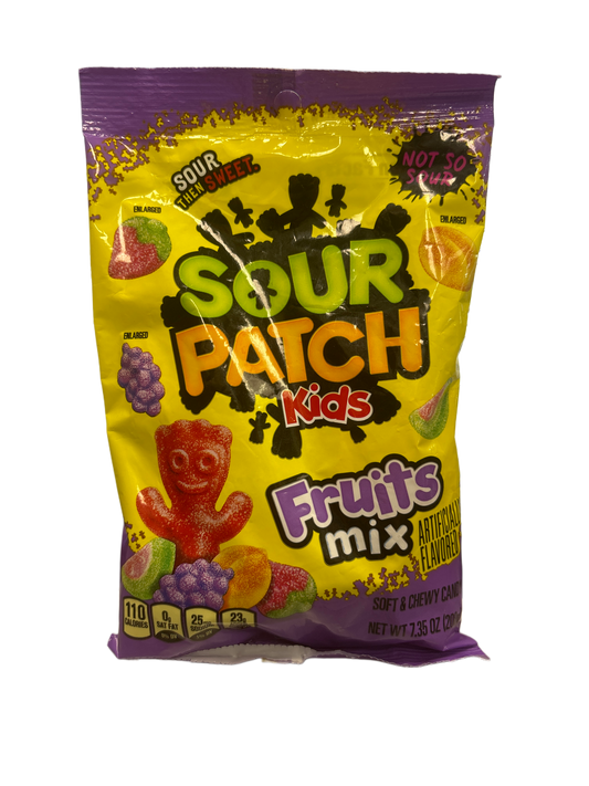 Sour Patch Kids Fruits Mix - Not So Sour Candy Bag 7.35OZ