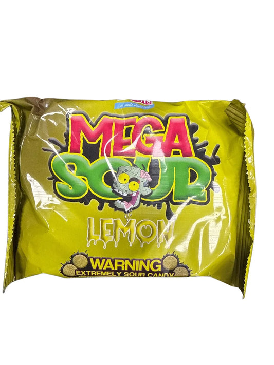 Barnetts Lemon Mega Sours 104G UK Edition front packaging photo 1