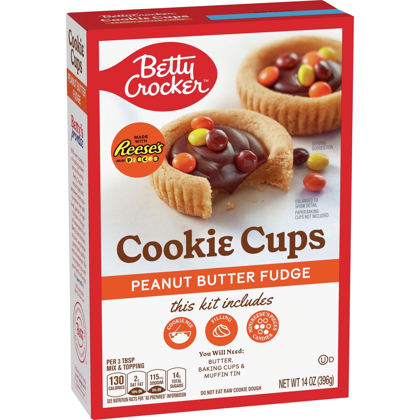 Betty Crocker Cookie Cups Peanut Butter Fudge - Extreme Snacks