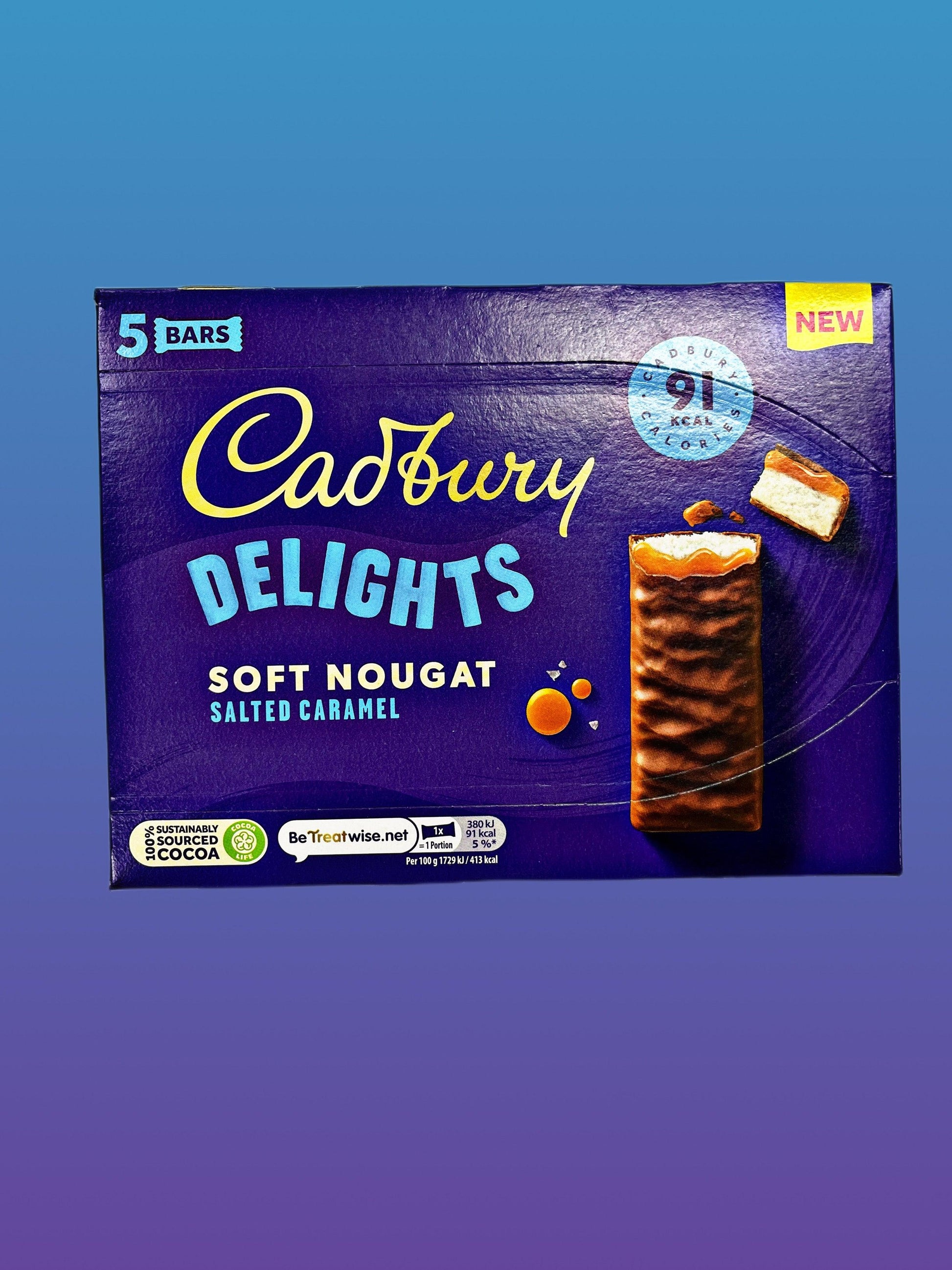 Cadbury Delights Soft Nougat Salted Caramel 110G U.K Edition - Extreme Snacks