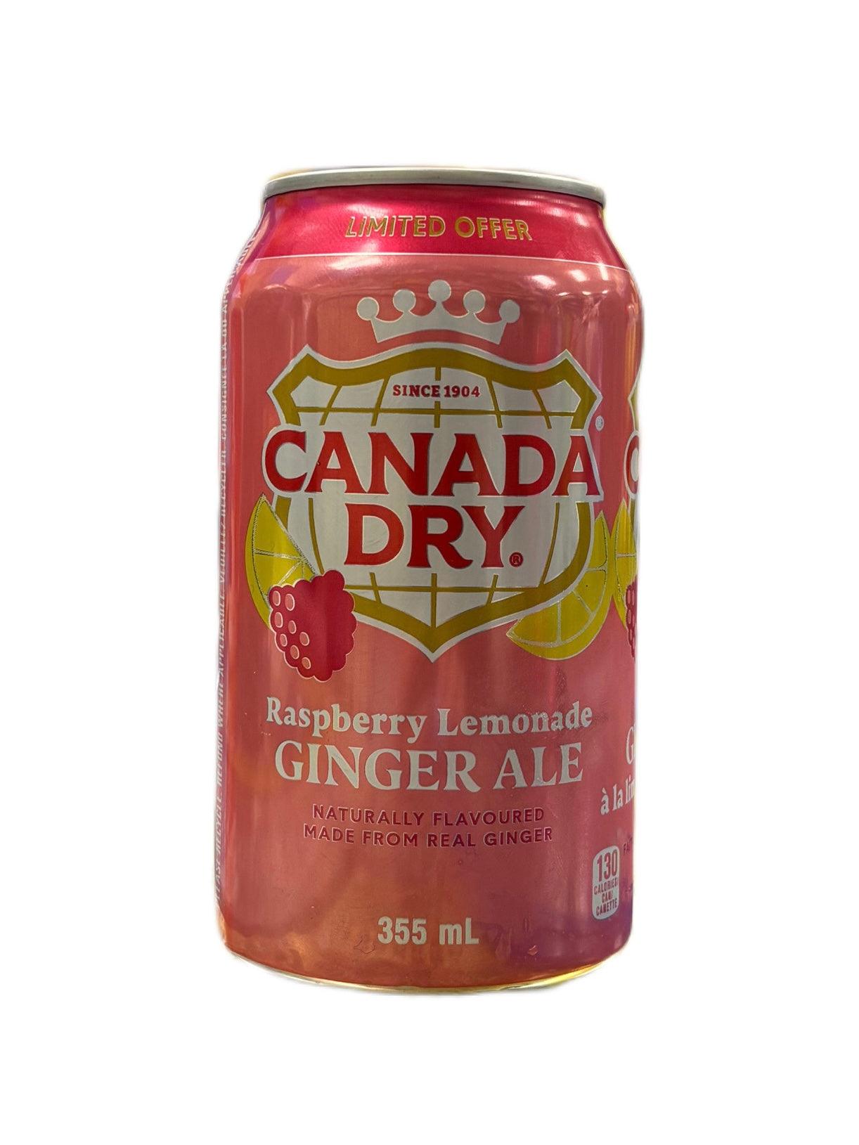 Canada Dry Raspberry Lemonade Ginger Ale 355ML - Extreme Snacks