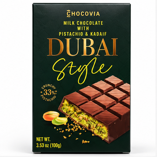 Chocovia Dubai pistachio kadaif chocolate 100g image 2