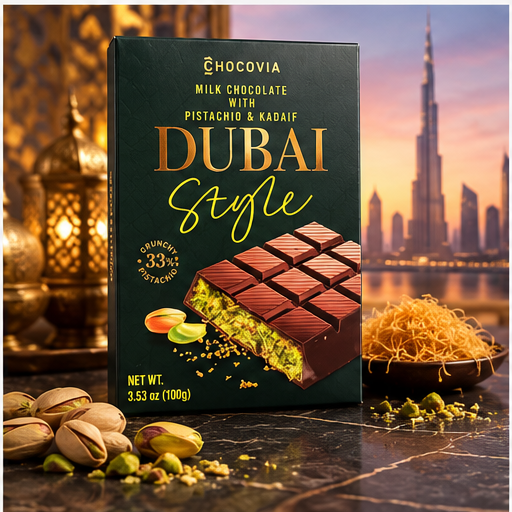 Chocovia Dubai pistachio kadaif chocolate 100g image 5