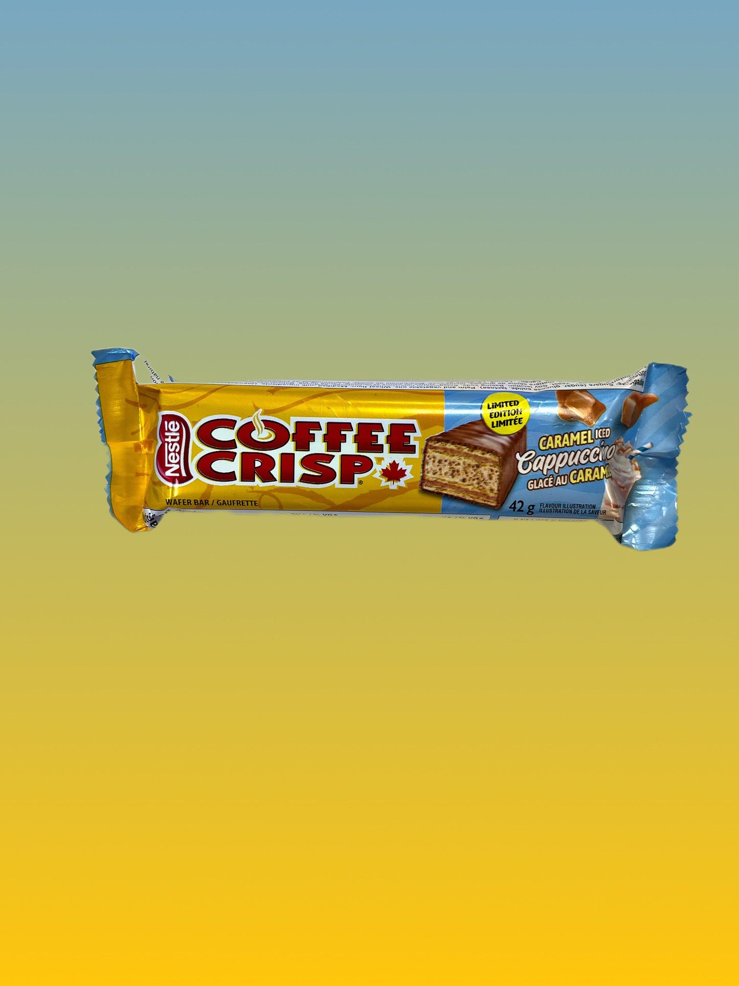 Coffee Crisp Caramel Iced Cappuccino Chocolate Bar 42G - Extreme Snacks