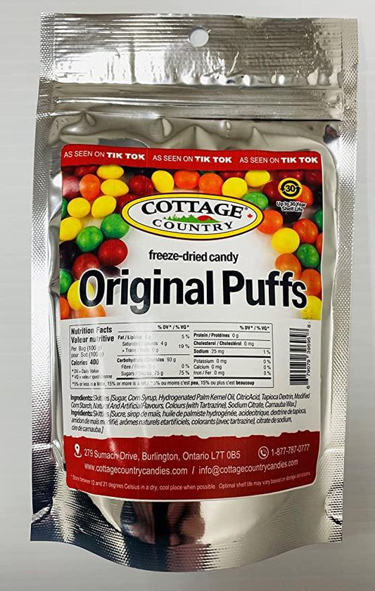 Cottage Country Freeze Dried Puffs Skittles - Extreme Snacks