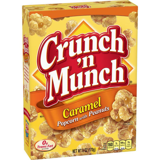 Crunch 'N Munch Caramel Popcorn With Peanuts - Extreme Snacks