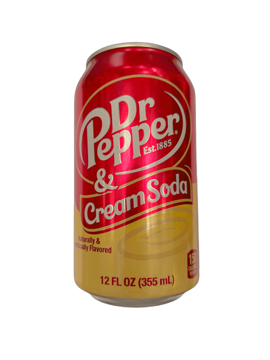 Dr. Pepper & Cream Soda Can 12OZ - Extreme Snacks