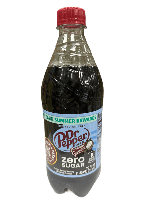 Dr. Pepper Creamy Coconut Zero Sugar Bottle 591ML - Extreme Snacks