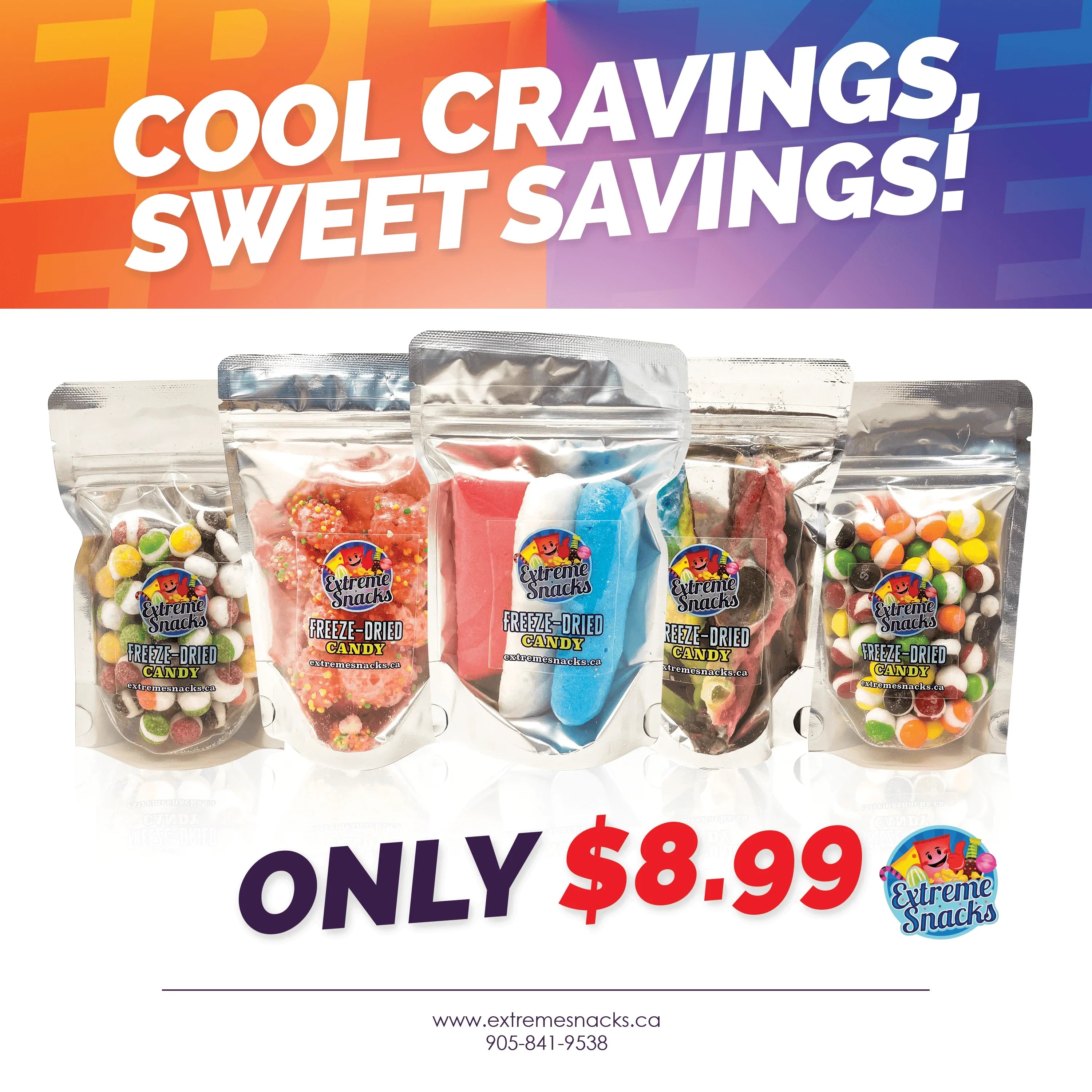 Extreme Eroll Extreme Snacks Freeze Dried Fruit Roll Ups
