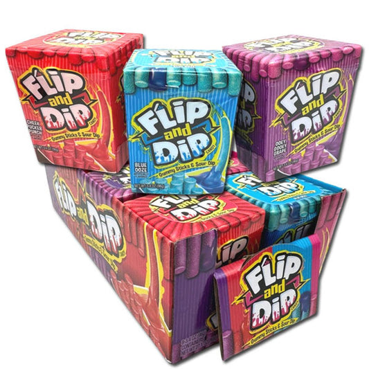 Flip & Dip Gummy Sticks & Soup Dip - Extreme Snacks