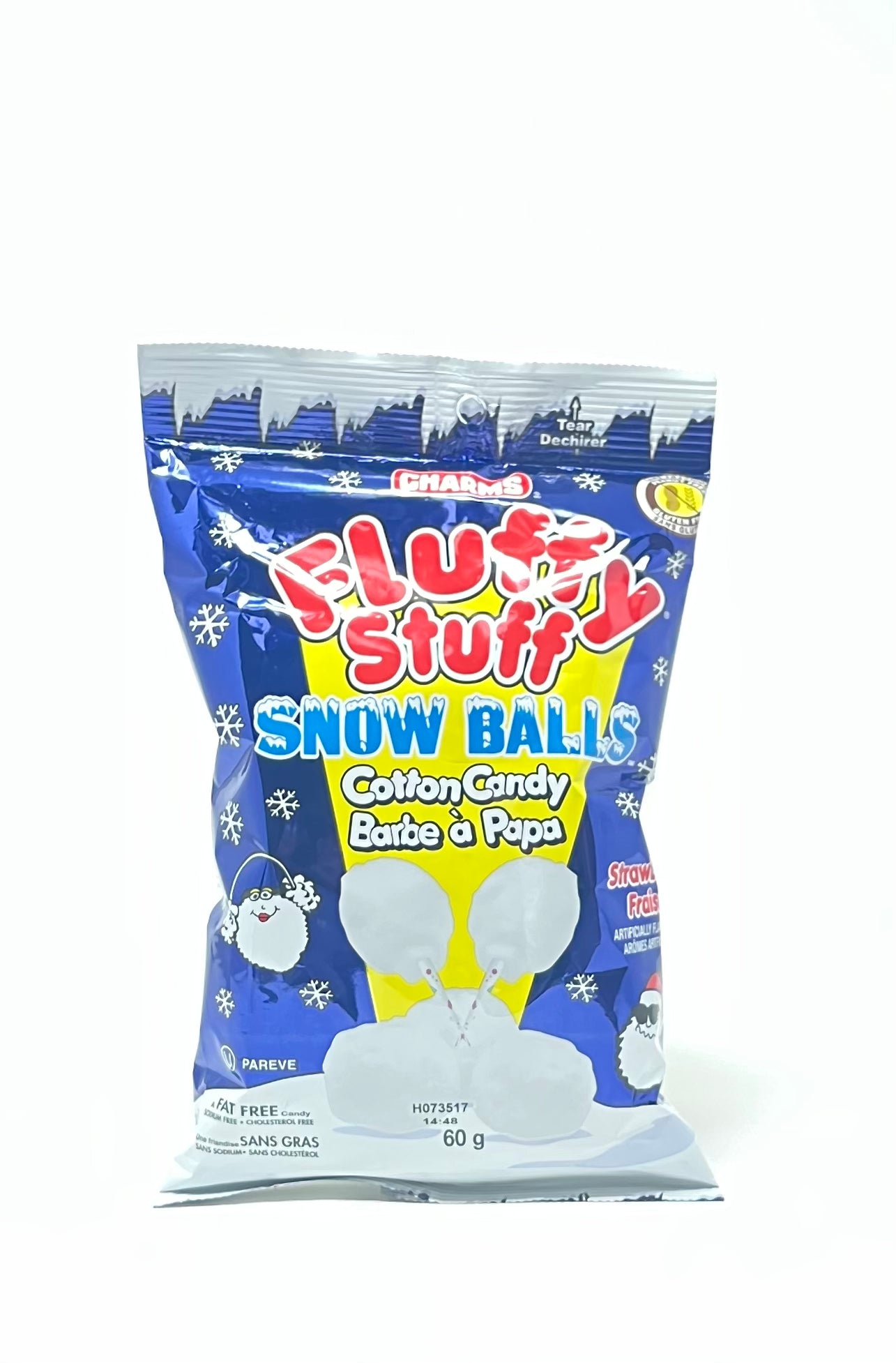 Fluffy Stuff Snow Balls Cotton Candy - Extreme Snacks