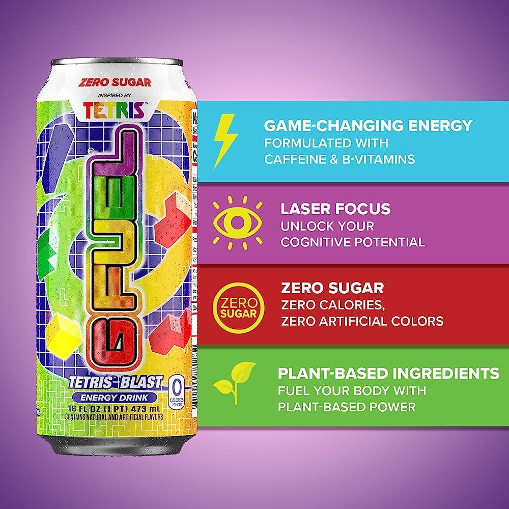 G Fuel Tetris Blast Energy Drink - Extreme Snacks