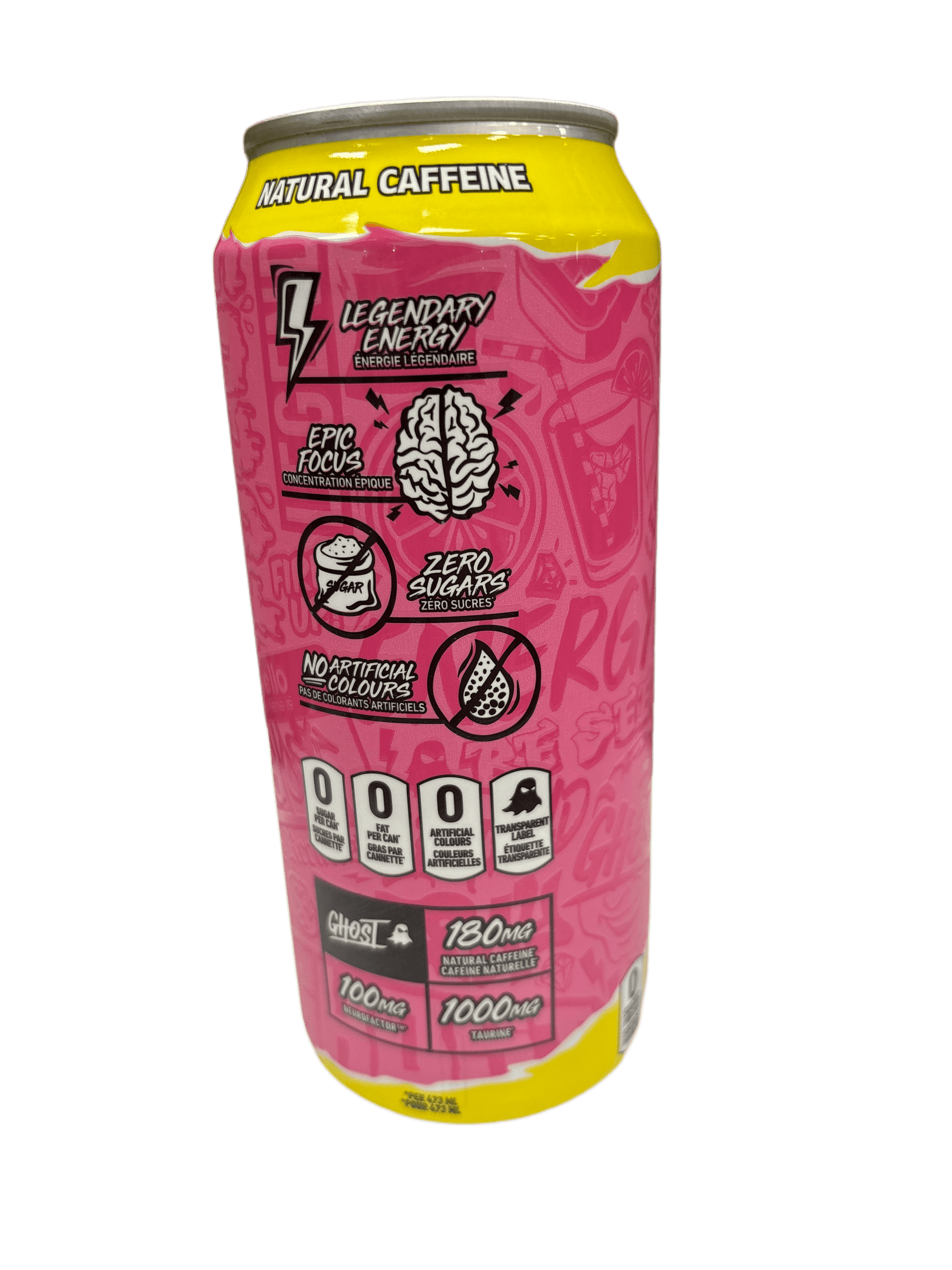 Ghost Energy Sour Pink Lemonade 473ML - Extreme Snacks