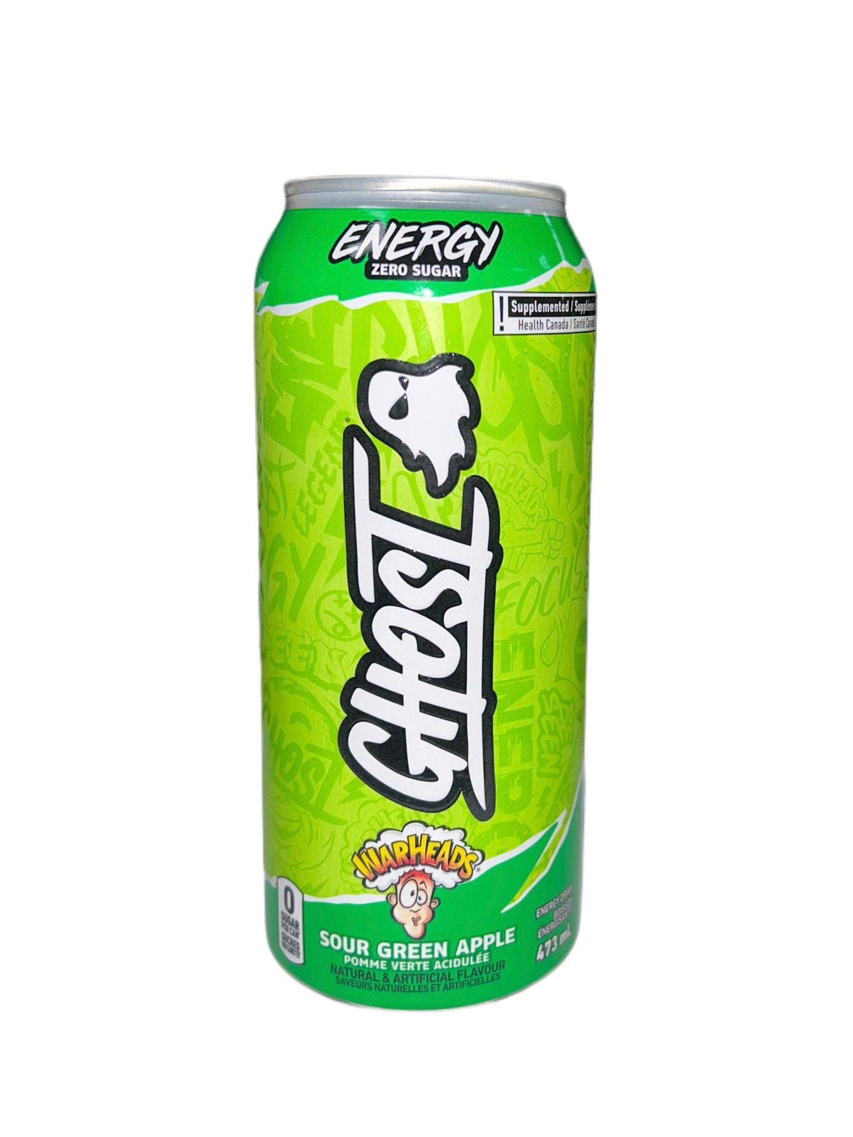 Ghost Warhead Sour Green Apple Energy Drink