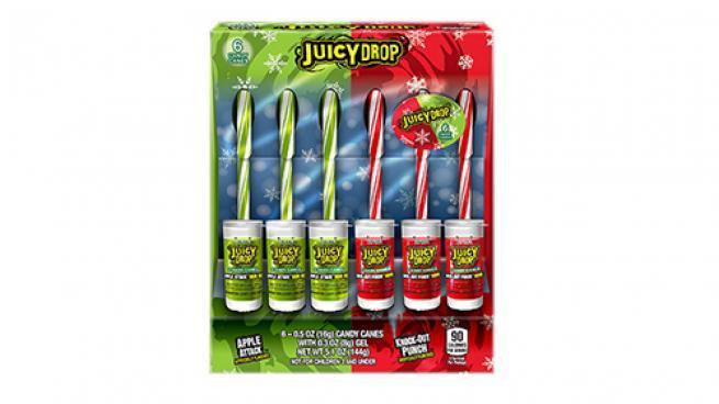 Juicy Drop Christmas Candy Canes - Extreme Snacks