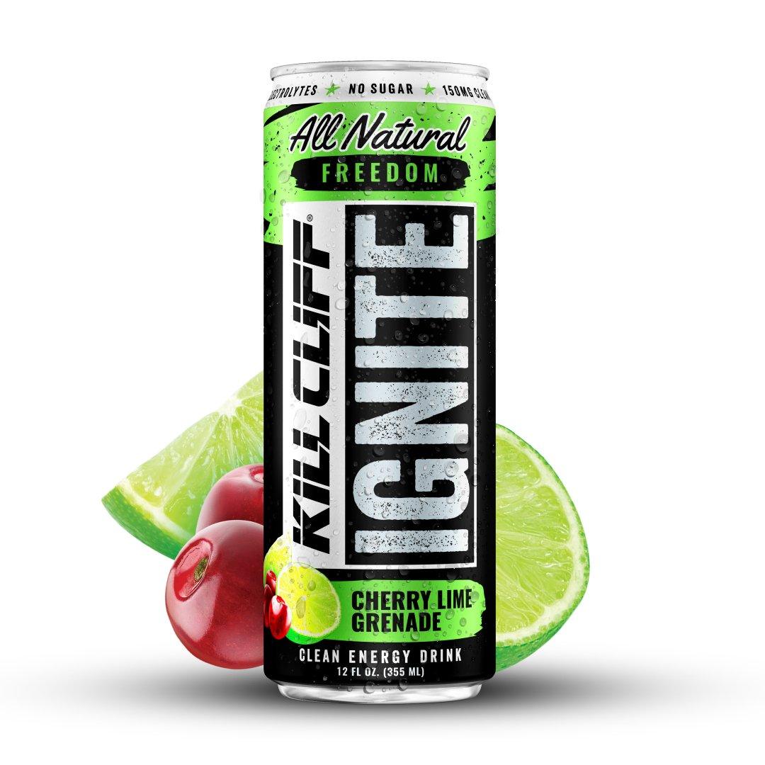 Kill Cliff Ignite Cherry Lime Grenade Energy Drink - Extreme Snacks