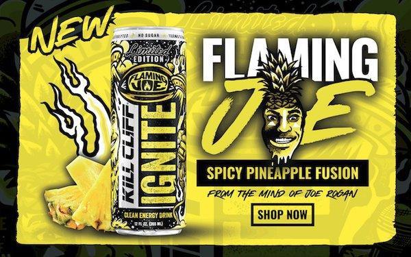 Kill Cliff Ignite Flaming Joe Energy Drink - Joe Rogan