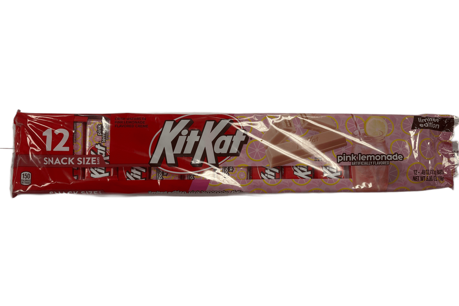 Kit Kat Snack Size Pink Lemonade Chocolate 12 Pack - 5.88OZ - Extreme Snacks