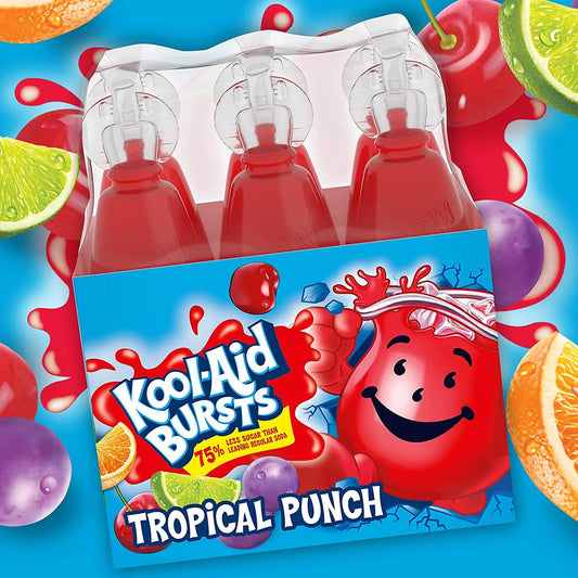 Kool-Aid Bursts Tropical Punch 6 Pk - Extreme Snacks