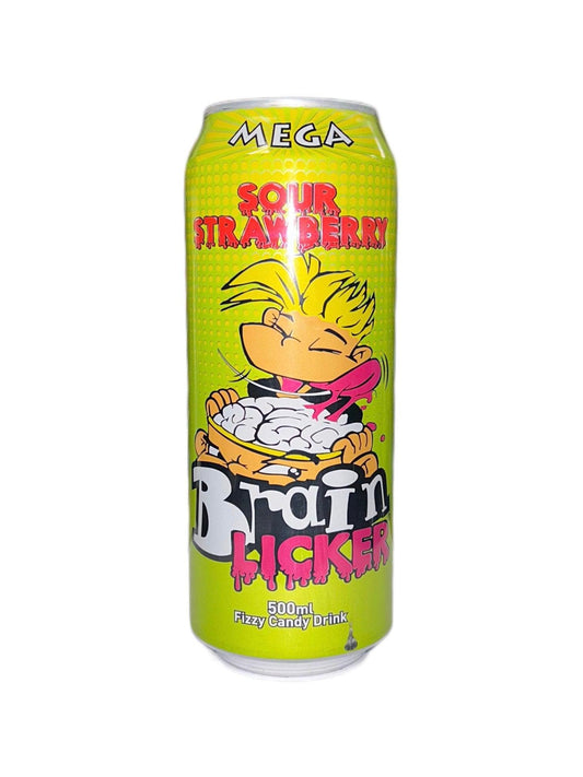 Mega Brain Licker Sour Strawberry Drink 500ML - Extreme Snacks