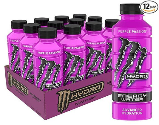 Monster Energy Hydro Energy Water Purple Passion - Extreme Snacks