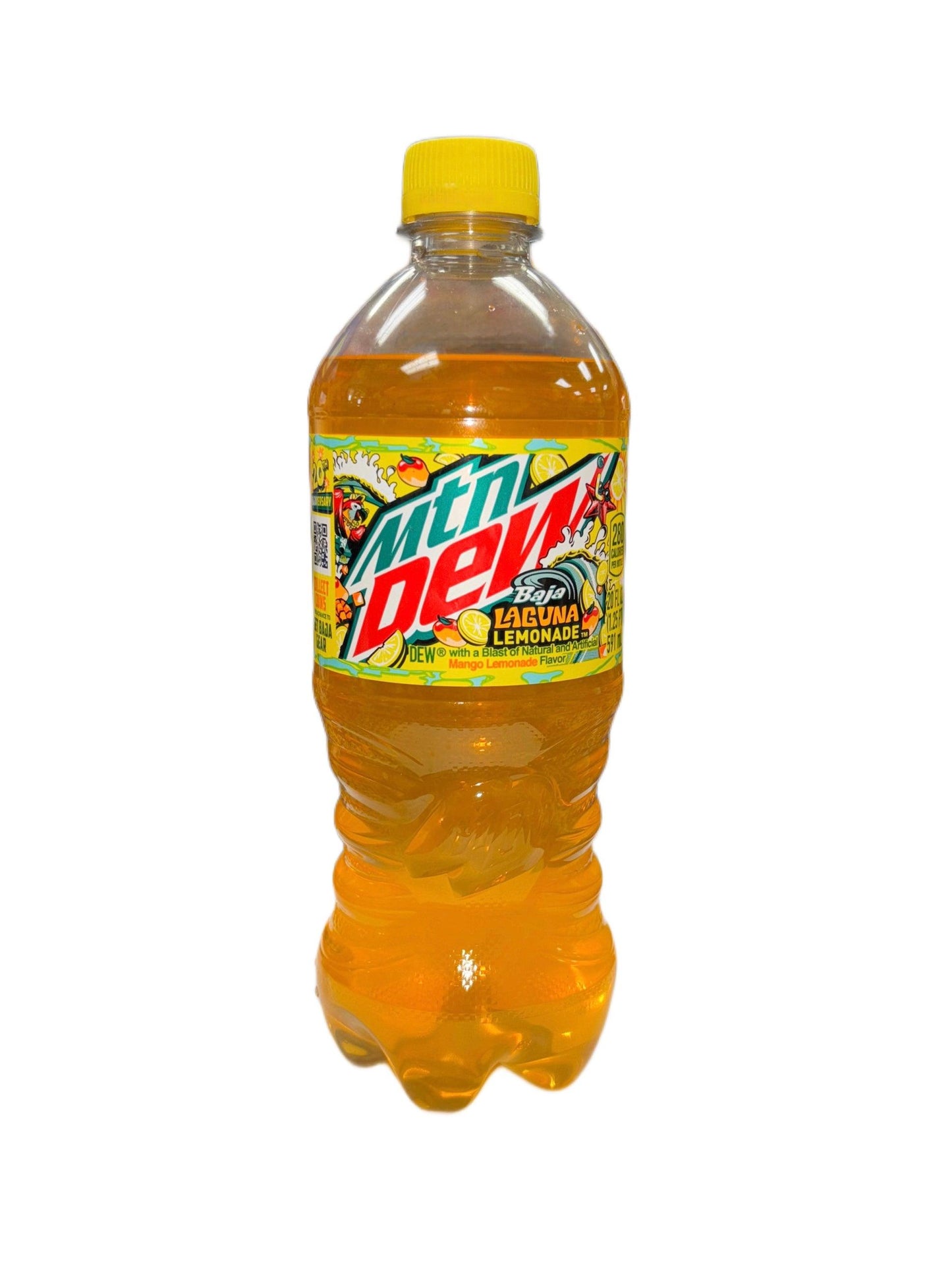 Mountain Dew Baja Laguna Lemonade Bottle 591ML - Extreme Snacks