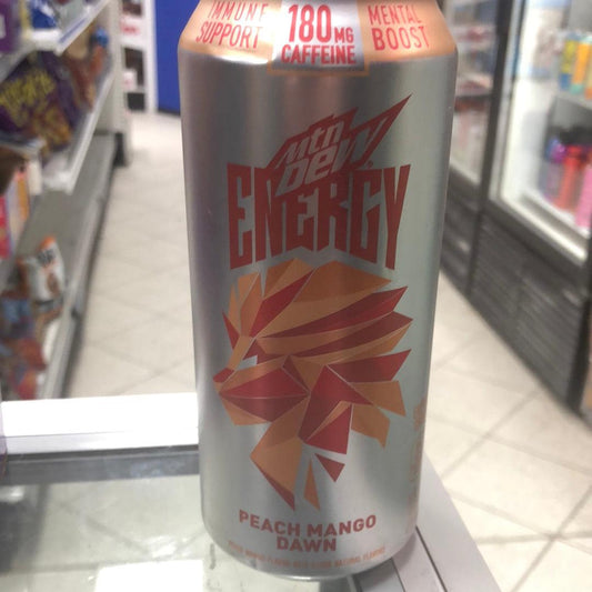 Mountain Dew Energy Peach Mango Dawn - Extreme Snacks