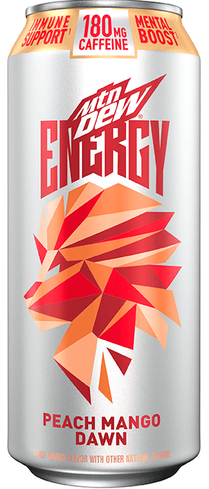 Mountain Dew Energy Peach Mango Dawn - Extreme Snacks